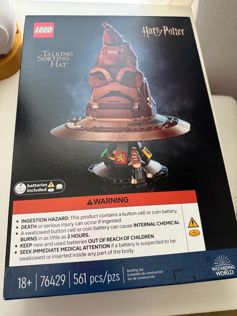 New LEGO Harry Potter Brown and Black Talking Sorting Hat Display Set 561  18+